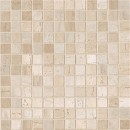 Travertini Polished Mosaic Floor and Wall Tile 12X12 Beige/Cream (1 Piece) 