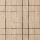 Travertini Matte 2X2 Mosaic Floor and Wall Tile 16.75X16.75 Noce (1 Piece) 